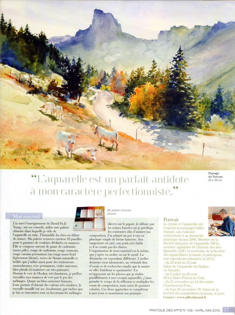 Article Pratique des Arts N 109 p37